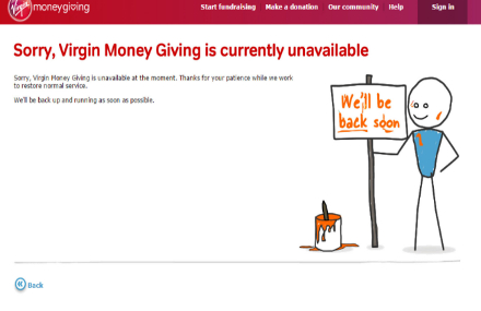 Fury After Shambolic Virgin Money Giving Website Crashes During - fury after shambolic virgin money givi!   ng website crashes during marathon